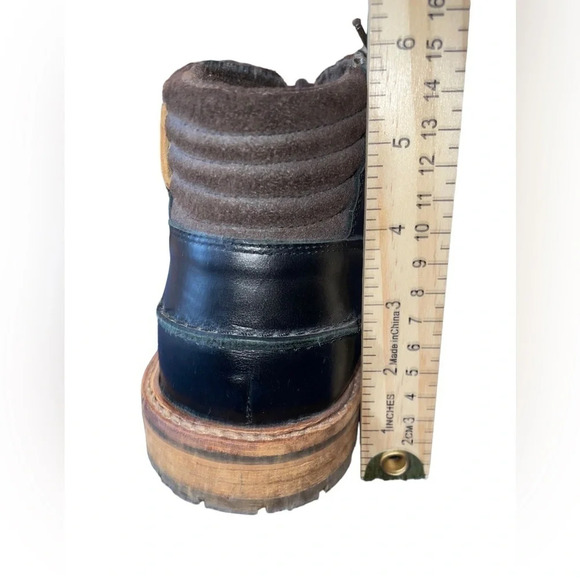 Bull Boxer Mens Holten Dark Leather Chukka Boots US Size 12 Black Dark Brown - Picture 4 of 11